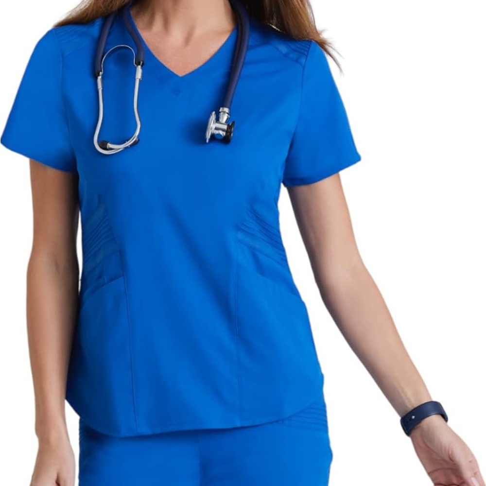 Royal Grey’s Anatomy Moto Scrub Top